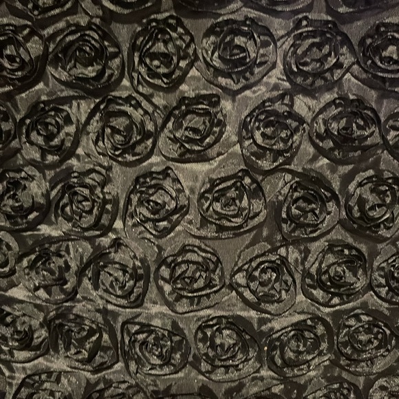 #355 Comsi Comsa Black Rose Purse Tote Satchel - Picture 2 of 10